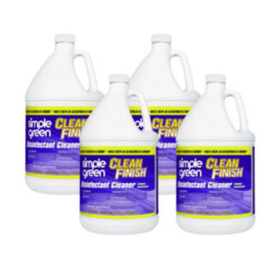 Simple Green; Clean Finish; Disinfectant; Disinfect; Disinfecting; Cleaner; Sanitizer; Sanitize; Deodorizer; Deodorize; Alcohol-Free; Bleach-Free; E. Coli; Salmonella; Parvo; Norovirus; Hepatitis B; Hepatitis C; MRSA; Cold Flu; Germs; Bacteria; Virus; Kill