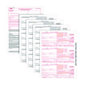 1099-NECTax Forms; Paperwork; Records; Documents; Pre-Printed; Record-Keeping