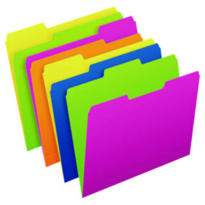 1/3 Cut; Assorted Positions; Colored; File Folders; Folders; Assorted Glow Colors; Letter Size; PENDAFLEX; Recycled Product; Top-Tab; Sleeves; Sheaths; Shells; Ordering; Storage; Files