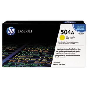 Laser Cartridge; Yellow; CE252A; Consumables; Imaging; Reproduction; Technology; Publishing; Color LaserJet CM3530 Series