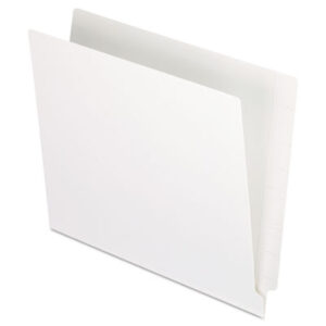 Double-Ply; End Tab; End Tab File Folder; End Tab Folder; Folders; Letter Size; Open Shelf; PENDAFLEX; Recycled Product; Shelf Filing; Straight Cut; White; Sleeves; Sheaths; Shells; Ordering; Storage; Files