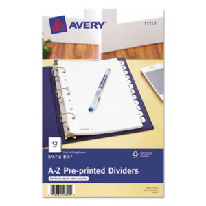 Recordkeeping; Filing; Systems; Cataloging; Classification; Avery; Index Dividers