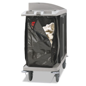 Zippered Vinyl Cleaning Cart Bag; Sacks; To-Go; Containers; Totes; Take-Out; Carry