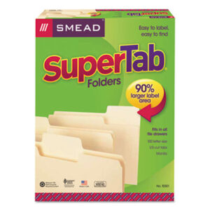 Recycled; SMEAD; SuperTab; Top Tab; Top Tab File Folders; Sleeves; Sheaths; Shells; Ordering; Storage; Files