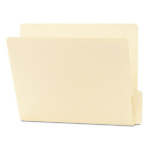 1/3 Cut Tab; 9" Front; Bottom Position; Double-Ply; End Tab; End Tab File Folders; End Tab Folder; File Folders; Folders; Letter Size; Manila; Open Shelf; Recycled Product; Shelf Filing; SMEAD; Manilla; Sleeves; Sheaths; Shells; Ordering; Storage; Files