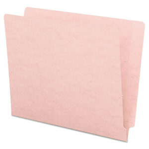 Double-Ply; End Tab; End Tab File Folder; End Tab Folder; Folders; Letter Size; Open Shelf; Pink; Recycled Product; Shelf Filing; SMEAD; Straight Cut; Sleeves; Sheaths; Shells; Ordering; Storage; Files