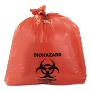 Can Liners; Trash; Garbage; Healthcare; Biohazard; Printed; Red; Sacks; To-Go; Containers; Totes; Take-Out; Carry