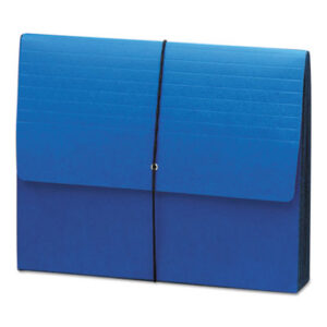 5-1/4" Expansion; Accordion File; Accordion Files; Elastic Cord; Expanding; Expanding File; Expanding Files; Expanding Wallet; Extra Wide Redrope; Files; Navy Blue; Recycled Product; Recycled Products; SMEAD; Sleeves; Pockets; Accordion; Filing; Gussets