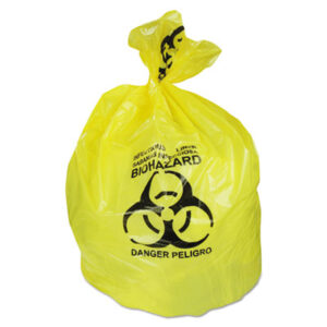 Can Liners; Trash; Garbage; Healthcare; Biohazard; Printed; Red; Sacks; To-Go; Containers; Totes; Take-Out; Carry