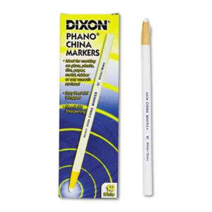 Art Supplies; China; China Marker; DIXON; Grease; Grease Pencils; Marker; Marking; Nontoxic; Pencils; Pencil; Writing Equipment; White; Arts; Crafts; Education; Classrooms; Teachers; Schools; Drawing; Coloring