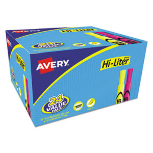 AVERY; Desk Style; Hi-Liter; Highlighter; Highlighters; Marker; Pen; Pens; Note-taking; Underscoring; Emphasis; Accentuate; School; Education; Students; Teachers; Hiliters; Hilighters