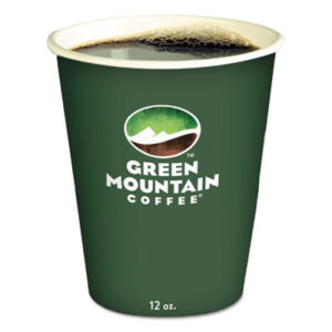 cups; paper; hot; ecotainer; recyclable; 12 oz; 12oz; recycled; green; drink; green mountain; eco; Hospitality; Cafeterias; Restaurants; Cafes; Beverages; Stations; Glass