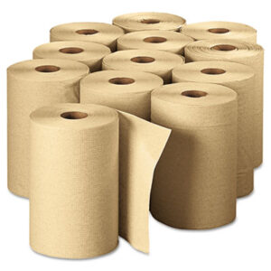 12 Rolls per Carton; 7-7/8 x 350-ft.; Bathroom Supplies; Envision Towels; GEORGIA PACIFIC; Janitorial Supplies; Natural; Paper Goods/Dispensers; Paper Towel; Towel; Towels; Towels & Dispensers; Washroom Supplies; Sponges; Swabs; Cloths; Towelettes; Drying Materials; Jan/San; Janitorial; Maintenance; Cleaning