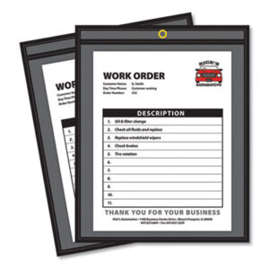 9 x 12 Insert Size; C-LINE; Clear Envelope; Clear Protective; Clear/Black; Envelope; Holder; Jacket; Job Ticket; Job Ticket Holder; Job/Shop; Protector; Sheet Protectors; Shop Ticket; Shop Ticket Holders; Ticket Holder; Tickets; Vinyl Envelope; Sleeves; Transparent; Sheaths; Storage; Filing; Protection