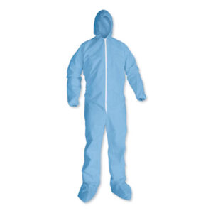 KLEENGUARD A65 Elastic-Cuff Hood/Boot Flame-Resistant Coveralls; Clothing; Gear; Attire; Wear; Coverings; Clothes