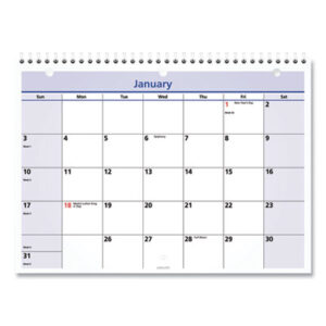 at a glance; desk calendar; wall calendar; calendar; quicknotes; quick notes; desk; wall; montly; recycled; desk/wall