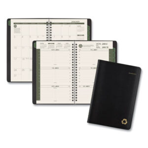 At a Glance; weekly; monthly; appointment book; appointment books; recycled; recycled weekly/monthly; quarter-hourly appointments; weekly/monthly; recycled appointment book; 100% recycled