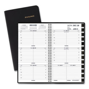 Appointment; Appointment Book; Appointment Books; Appointment Books/Refills; AT-A-GLANCE; Black; Calendar; Date Book; Refillable; Weekly; Memos; Sheets; Schedules; Reminders; Agendas; Recycled