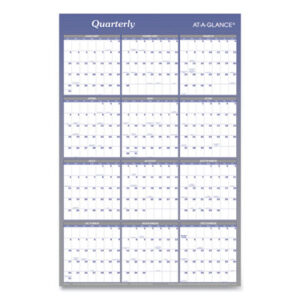 AT A GLANCE; Reversible; Wall Organizer; Write-On/Wipe-Off; Yearly Dated; Scheduling; Appointment Tracking; Time-Management; Dates; Visual Organizer