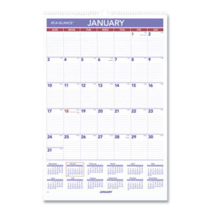 at a glance; recycled; calendar; monthly; wall; recycled wall calendar; monthly wall