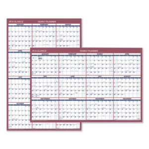 At a Glance; recycled; vertical; horizontal; calendar; calendars; 12 month; 12 months; wall calendar; recycled wall