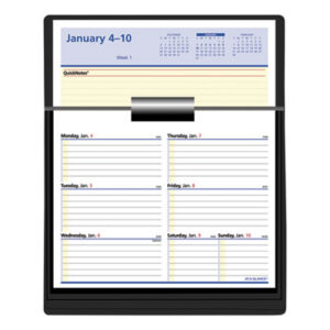 at a glance; flip a week; quicknotes; desk calendar refill; refill