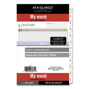 At-A-Glance; Appointment Book Refill; Calendar; Agendas; Annuals; Appointment Tracking; Dates; Dating; Organizers; Pages; Time-Management