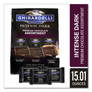 Ghirardelli; Individually Wrapped Dark Chocolate Squares; Candy; Breakrooms; Kitchens; Nutrition; Nourishment; Vittles; Snacks