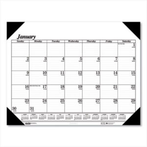 22 x 17; Calendar; Calendars; Desk Pad; Desk Pad Calendar; Desk Pad Calendars & Refills; HOUSE OF DOOLITTLE; Monthly; Pad; Pad Calendars & Refills; Recycled Product; Recycled Products; Refillable; Scheduling; Appointment Tracking; Time-Management; Dating; Dates; Annuals