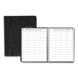 Appointment; Appointment Book; Appointment Books; Black; Calendar; Date Book; Group Practice; HOUSE OF DOOLITTLE; Daily; One Day Per Page; Recycled Product; Recycled Products; Memos; Sheets; Schedules; Reminders; Agendas