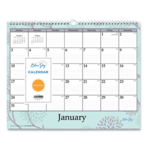 Wall Calendar; Calendar; Wall; Spiral; Monthly; Hook