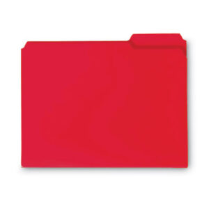 1/3 Cut Tabs; File Folder; File Folders; Letter Size; Plastic Folder; Poly; Poly File Folders; Red; SMEAD; Top Tab; Waterproof; Sleeves; Sheaths; Shells; Ordering; Storage; Files