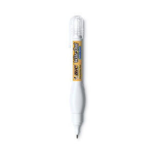 8 mL; BIC; Correction; Correction Fluid; Correction Pen; Correction Supplies; Fluid; Multipurpose; Needle-Point Tip; Shake &apos;n Squeeze; Wite-Out; Corrections; White-Out; Mistake-Away; School: Correcting; Typing; Typewriters