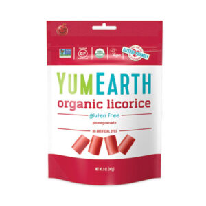 YumEarth Naturals Pomegranate Licorice; Gluten Free; Snacks; Candy; Organic; All-Natural; Breakrooms; Kitchens; Nutrition; Nourishment; Vittles; Snacks