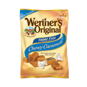 Werther&apos;s Original Sugar Free Chewy Caramel; Carmel; Sugar Free Candy; Breakrooms; Kitchens; Nutrition; Nourishment; Vittles; Snacks