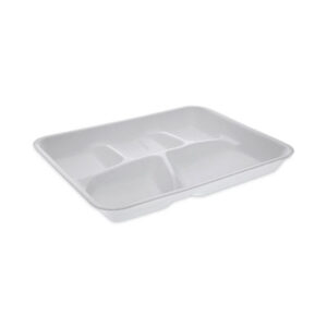 Lightweight; Trays; Foam; School Trays; School Lunches; Breakrooms; Kitchens; Packages; Restaurants; To-Gos