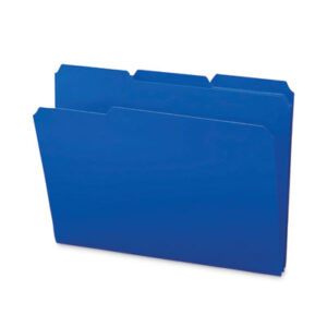 1/3 Cut Tabs; Blue; File Folder; File Folders; Letter Size; Plastic Folder; Poly; Poly File Folders; SMEAD; Top Tab; Waterproof; Sleeves; Sheaths; Shells; Ordering; Storage; Files