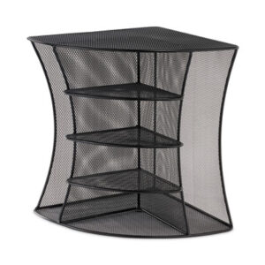 Mesh Corner Organizer; Organizer; SAFCO; Onyx Series; Secretarial; Bookkeeping; Bins; Shelving; Mini-Hutches; Desktop; Receptionist