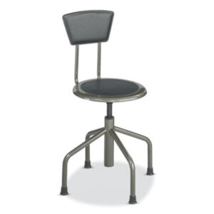 Chair; Diesel; Low Base; Industrial Stool with Back; Leather; Metal-Frame; SAFCO; Stool; Stools; Seats; Seating; Furniture; Workstations; Office