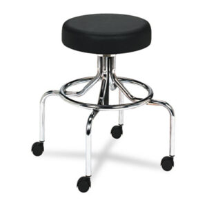 Adjustable Height; Backless; Chair; Chrome/Black; High Stool; Lab Stools; Manual Lift; Medical Office; SAFCO; Stool; Stools; Seats; Seating; Furniture; Workstations; Office