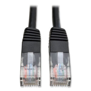 Cable; Cables; Cord; Cords; CAT5e; CAT5; CAT6; Connectivity; Connections; Computers; Peripherals; Lines; Tripp Lite BLK; N002-010-BK; Belkin Cat5 Cables; networking