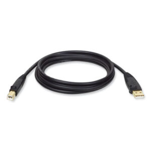 Tripp Lite; USB 2.0 A/B Gold Extension Cable; Connectivity; Connections; Computers; Peripherals; Lines; Cords U022-010; USB Cable; Extension Cable; BLK; IVR; Belkin USB Cable; Innovera USB cable; KMW; 6 ft USB Cable; A Male to B Male