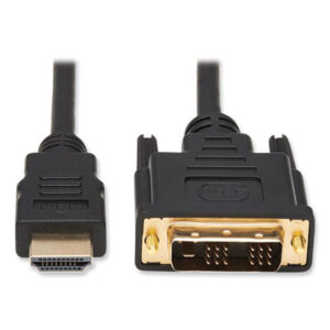 Digital Video Cable; DVI; HDMI; Tripp Lite P566-006; HDMI-M / DVI-M; HDMI to DVI; HDTVs; Plasma displays; LCD TV&apos;s; projectors; Digital source devices; Digital Set-Top boxes; DVD/DVD-R players; AV receivers; 6 ft HDMI cable; Belkin HDMI; BLK