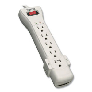 7-ft. Cord; 7-Outlet; Computer Gray; Electric/Electrical; Fax; Line Protection; Modem; Noise Filter; Office Machine; Phone; Power Surge; Protector; Super7; Surge; Surge Protector; Surge Suppressor; Telephone; TRIPP LITE; Suppressors; Power; Voltage; Spikes; Current; AC; Electricity; Overloads; Circuits; Electronics; Technology BLK; Belkin surge; KMW; Kensington surge; IVR; Innovera surge; FEL; Fellowes Surge; APC Surge;APW