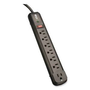 4-ft. Cord; 7-Outlet; Office Machine; Power Surge; Suppressor; Surge Protector; Surge Suppressor; Electric/Electrical; Noise Filter; TRIPP LITE; White; Dual Strip; Protect It; Suppressors; Power; Voltage; Spikes; Current; AC; Electricity; Overloads; Circuits; Electronics; Technology