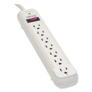 25-ft. Cord; 7-Outlet; Office Machine; Power Surge; Suppressor; Surge Protector; Surge Suppressor; Electric/Electrical; Noise Filter; TRIPP LITE; White; Dual Strip; Protect It; Suppressors; Power; Voltage; Spikes; Current; AC; Electricity; Overloads; Circuits; Electronics; Technology BLK; Belkin surge; KMW; Kensington surge; IVR; Innovera surge; FEL; Fellowes Surge; APC Surge; APW; extra long cord surge; Protect It