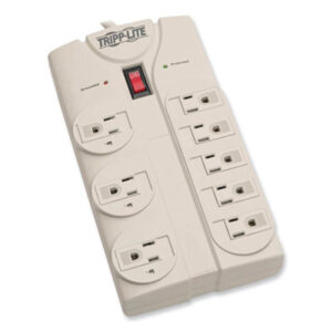 8-ft. Cord; 8-Outlet; Computer Gray; Dual Strip; Electric/Electrical; Noise Filter; Office Machine; Power Surge; Suppressor; Surge Protector; Surge Suppressor; TRIPP LITE; Suppressors; Power; Voltage; Spikes; Current; AC; Electricity; Overloads; Circuits; Electronics; Technology BLK; Belkin surge; KMW; Kensington surge; IVR; Innovera surge; FEL; Fellowes Surge; APC Surge; APW; TLP808; Protect It