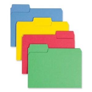 1/3 Cut; Assorted Colors; Double-Ply Tab; Expanding; File Folder; File Folders; Heavyweight; Letter Size; Manila Stock; Recycled Product; SMEAD; Manilla; Sleeves; Sheaths; Shells; Ordering; Storage; Files