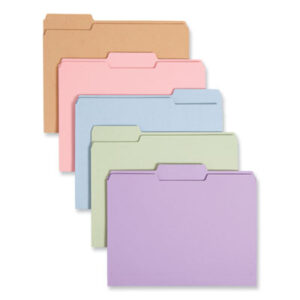 1/3 Cut; Assorted Colors; File Folder; File Folders; Letter Size; Recycled Product; Recycled Products; Single-Ply Top; SMEAD; Sleeves; Sheaths; Shells; Ordering; Storage; Files