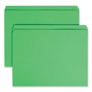 Double-Ply Tab; File Folder; File Folders; Letter Size; Recycled Product; SMEAD; Straight Cut; Top Tab; Sleeves; Sheaths; Shells; Ordering; Storage; Files